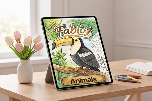 Animals, Digital Coloring Book - Beginner