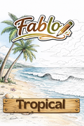 Tropical - Digtal coloring book - Intermediate